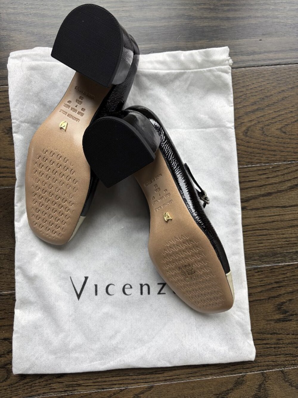 New Vicenza Mary Jane colorblock heels size 7 - Picture 3 of 7
